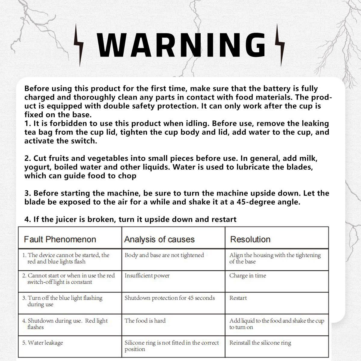 Portable 6 Blade Juicer Cup, 1 Box USB Rechargeable Juicer Blender, Portable Smoothie Blender, Fruit & Vegetable Juicer, Home Multifunction Juicer, Household Kitchen Appliances for Home Use, Gift