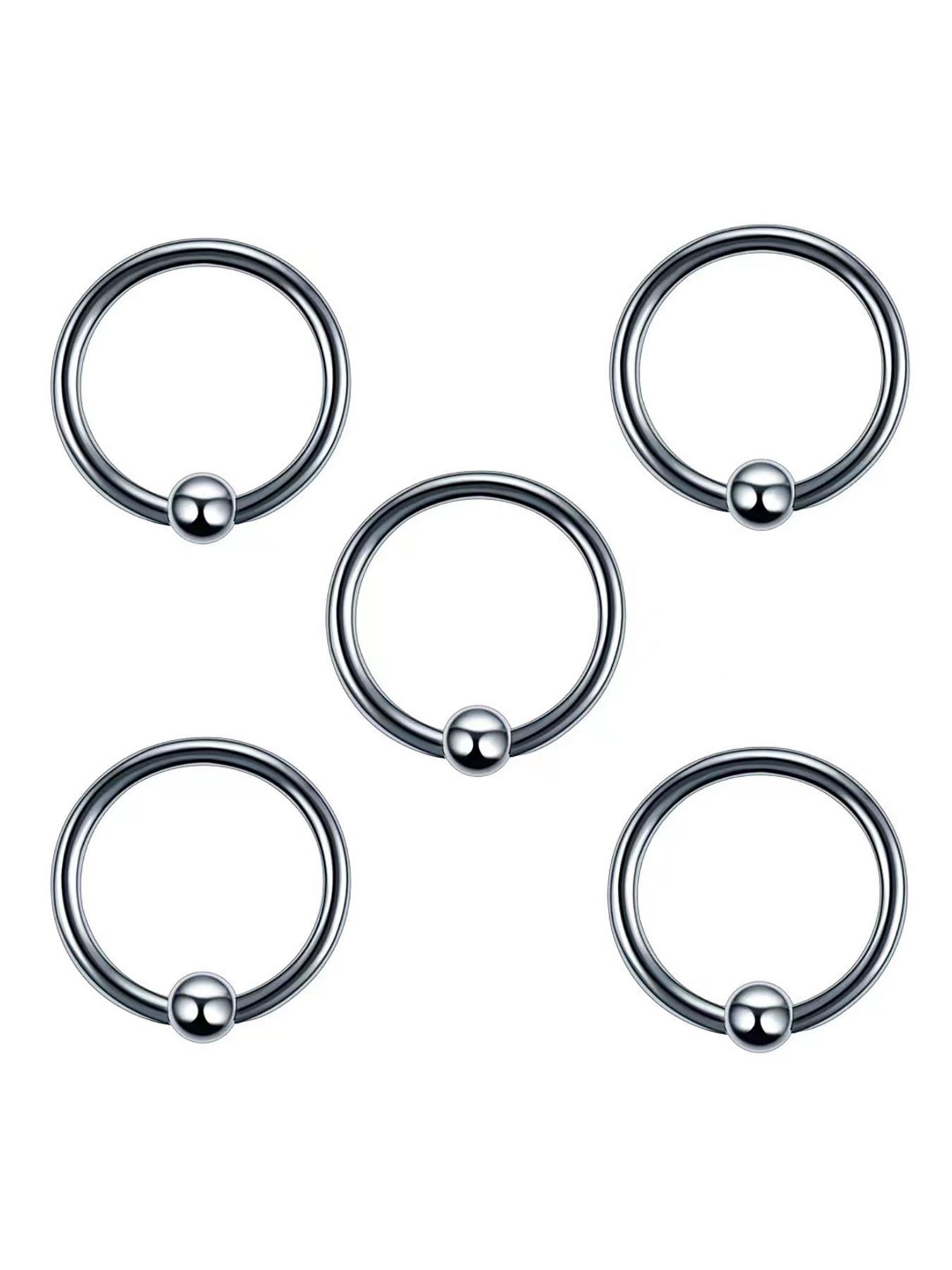Stainless Steel Mixed Style Body Piercing Jewelry, Fashion Piercing Jewelry for Party, Daily Clothing Decor, Trendy All-match & Exquisite Jewelry for Birthday Gift, Belly Button Jewelry, Septum Ring, Nose Piercing Kit