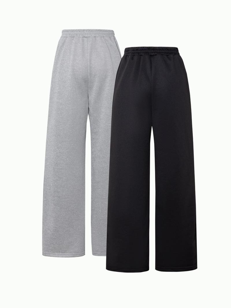 Girl's Floral Print Sweatpants, Casual Comfy Trousers for Daily Wear, Kids Bottoms for All Seasons, Graphic Pants