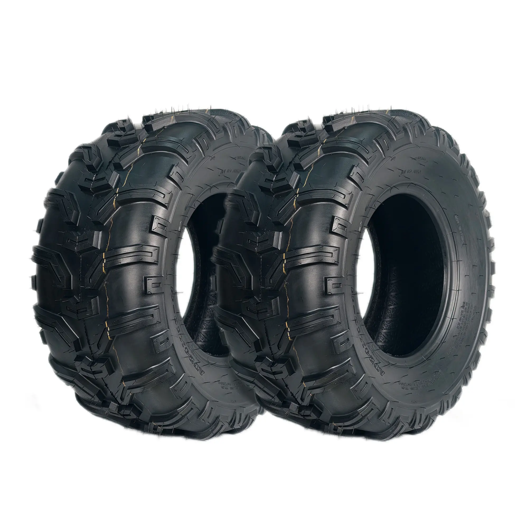 All-Terrain ATV UTV Tires 2-Pack, 24x8-12 24x10-11 Off-Road Tubeless Tires for Quad 4 Wheeler, Puncture Resistant, Aggressive Tread, Mud Sand Trail