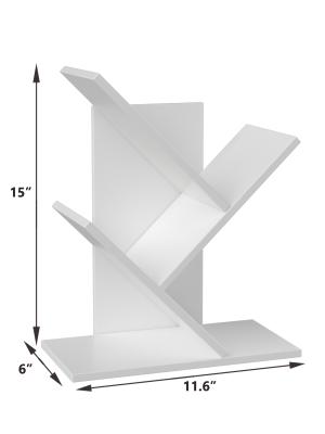 3 Tier Small Tree Bookshelf Storage Organizer Shelves Floor Standing Bookcase Desk Wood Storage Rack for Home Office Living Room Bedroom Display for Book Magazine CD manga Warm White 3 Tier Small Tree Bookshelf Storage Organizer Shelves Floor Standing Bookcase Desk Wood Storage Rack for Home Office Living Room Bedroom Display for Book Magazine CD manga Warm White