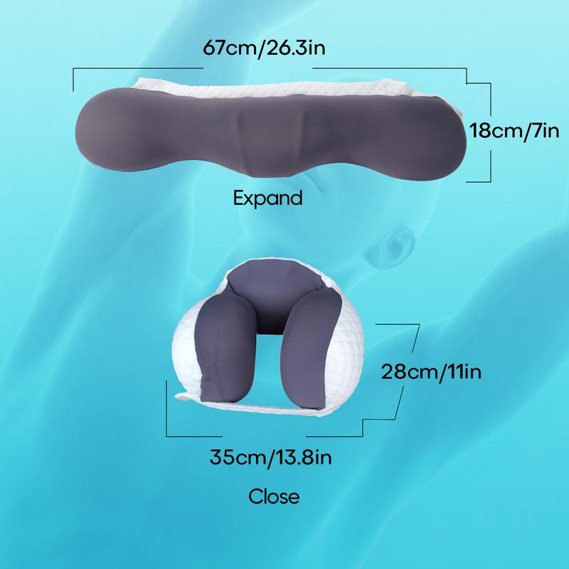 Multifunctional Lumbar Support Pillow Lower Back Pillow for Sleeping - Memory Foam Lumbar Pillow - Wedge Pillow for Side, Supine, Prone Sleepers - With Adjustable Buttons For Car, Sofa, Bed Sleepers