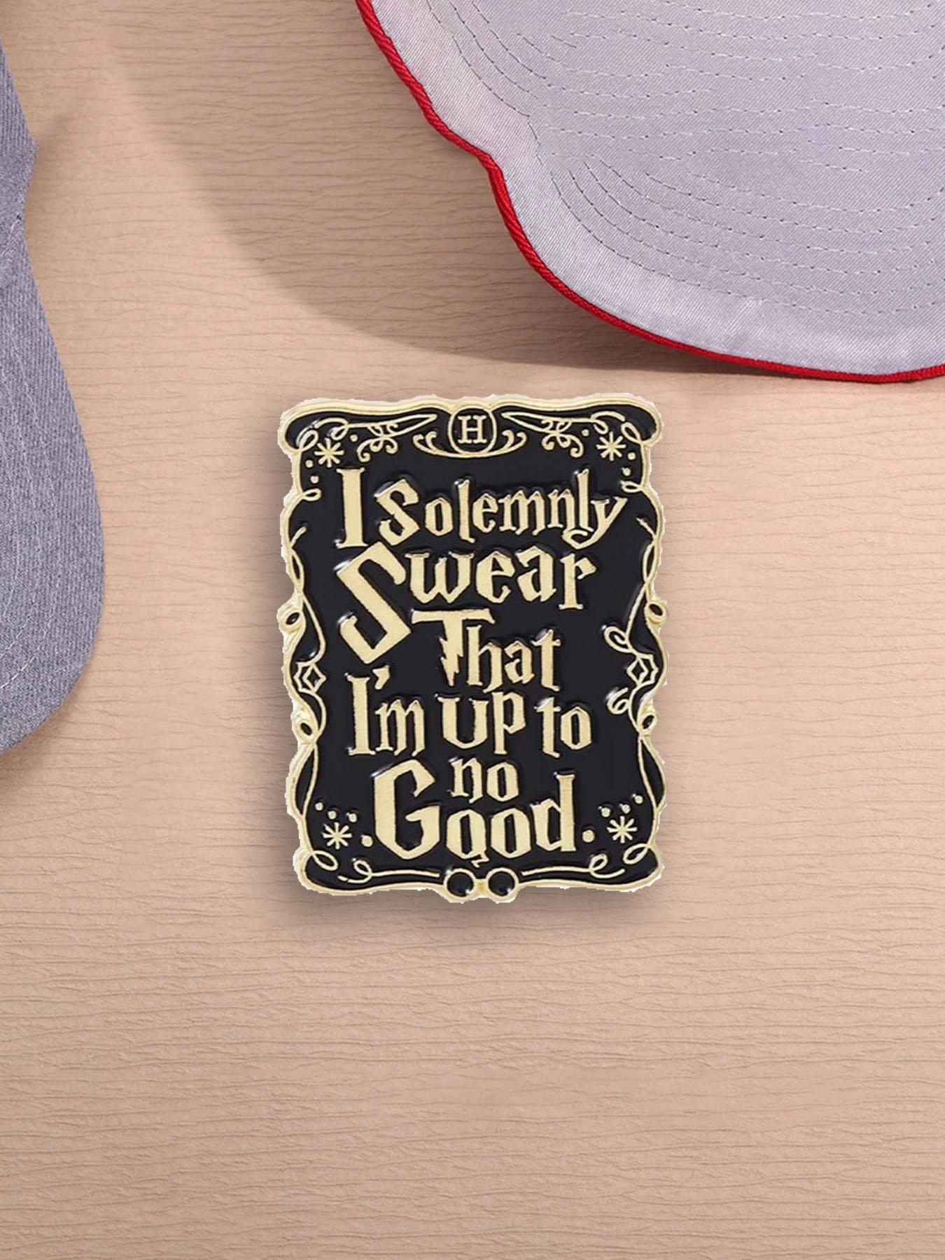 Letters Design Brooch, Fashion Magic Themed Brooch for Party, Daily Clothing Decor, Trendy All-match & Exquisite Brooch for Birthday Gift, Personalized Men Accessories, Fashion Accessory, Jewelry