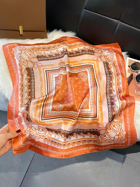 Women's Floral Fashion Scarf for Everyday Use, Elegant Headscarf and Hair Band, Perfect Accessory for All Seasons