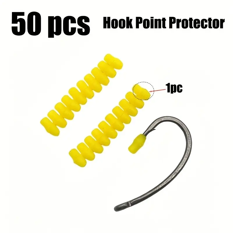 50pcs Fish Hook Tip Protectors, Enhance Safety, Prevent Sharpness Damage, Ideal for Storage & Transport, Reduce Accidental Injuries, Hook Point Protectors