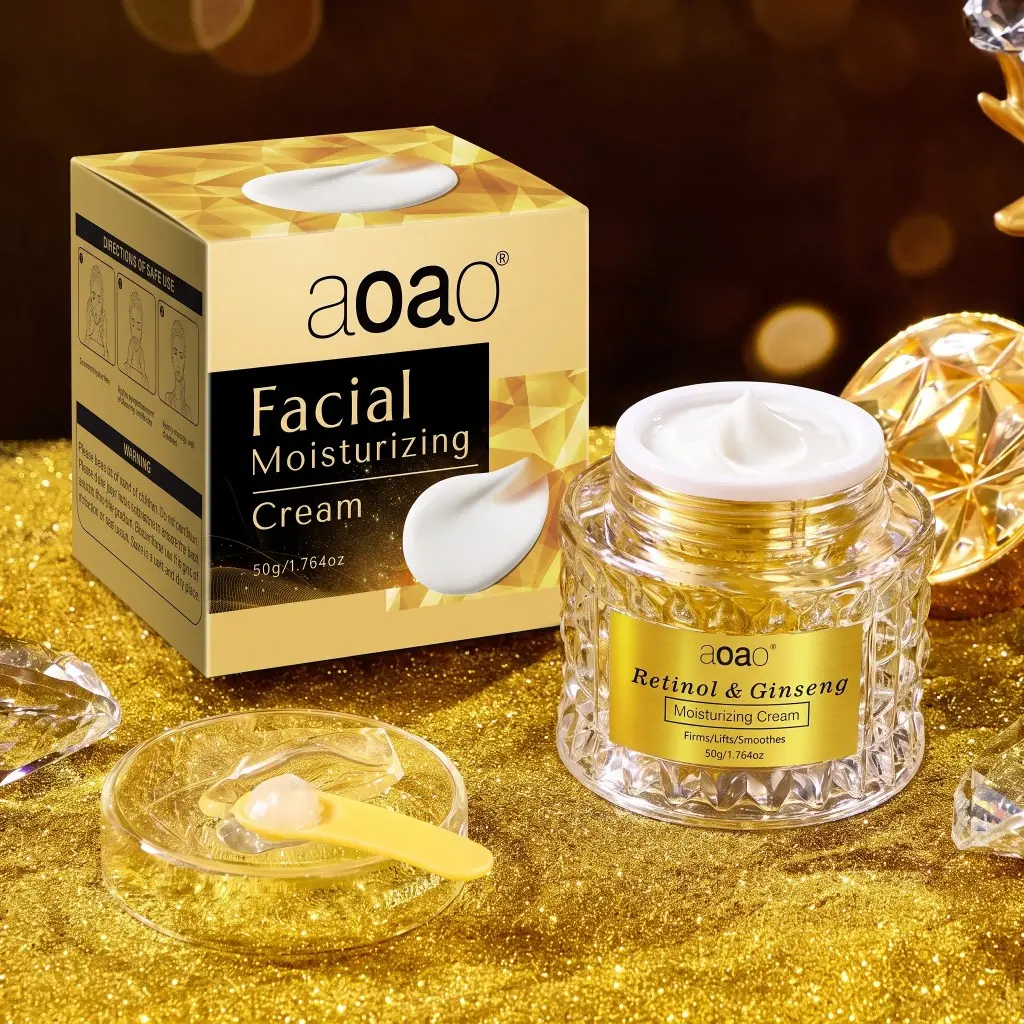 Retinol Anti-Wrinkle Cream, Firming and Lifting Hydrating Moisturizer, 50g Skincare Product, Nourishing Face Cream for Dry Skin