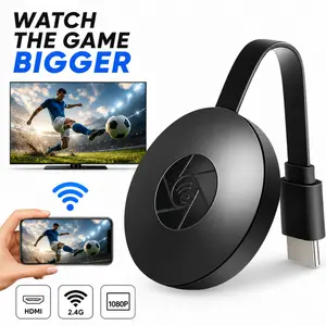 Screen Mirroring Dongle HDMI Wireless 2.4G WiFi Cast Receiver Miracast Adapter Wirelessly Sync Image Video Content to TV Monitor Projector Home Media Streaming