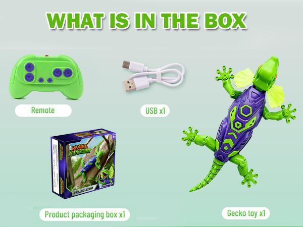 Remote Control Wall Climbing Gecko: Gravity Defying RC Lizard Toy for Kids - Type-C Rechargeable, 30-Min Playtime Realistic S-Shaped Walking Prank Animal for Boys Age 4-12 Birthday Gift (purple)