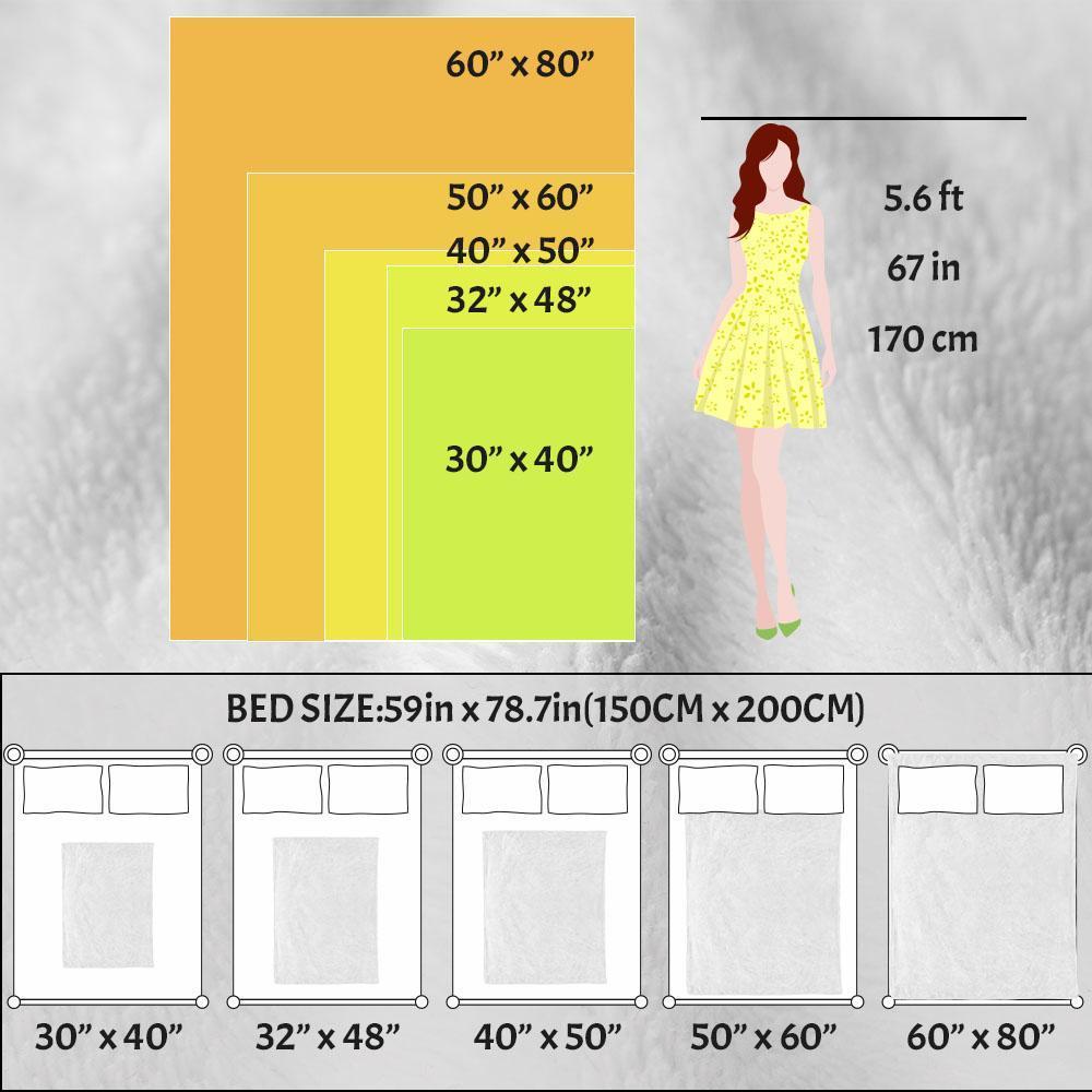Custom Photo Flannel  Blanket - Made in USA, HD Printed, Soft Lightweight Throw Blanket, Breathable All Season Bedding, Unique Personalized Gift for Her, Ideal Household Items Decor for Bedroom & Daily Home Use,Please send me your cute photo privately.