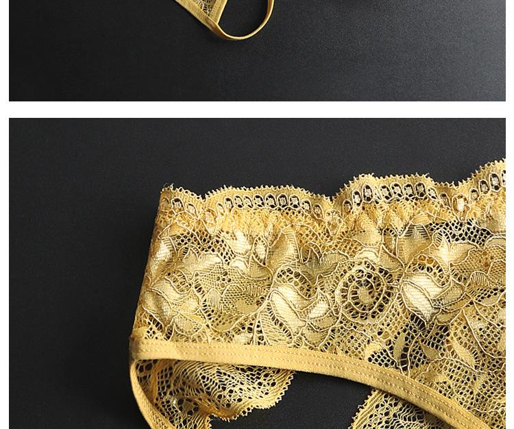 Sexy Women's Seamless Transparent Lace Low Waist Plus Size Crotchless Hollow Out Easy Wear Triangle Panties Womenswear Bridal