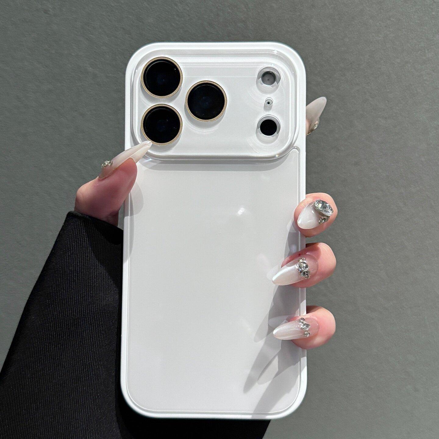 Skin-Feel Crystal Clear Phone Case for iPhone 17/16/15/14/13 Pro Max Plus , Premium Soft Bumper Shockproof Protective Cover in Solid Colors