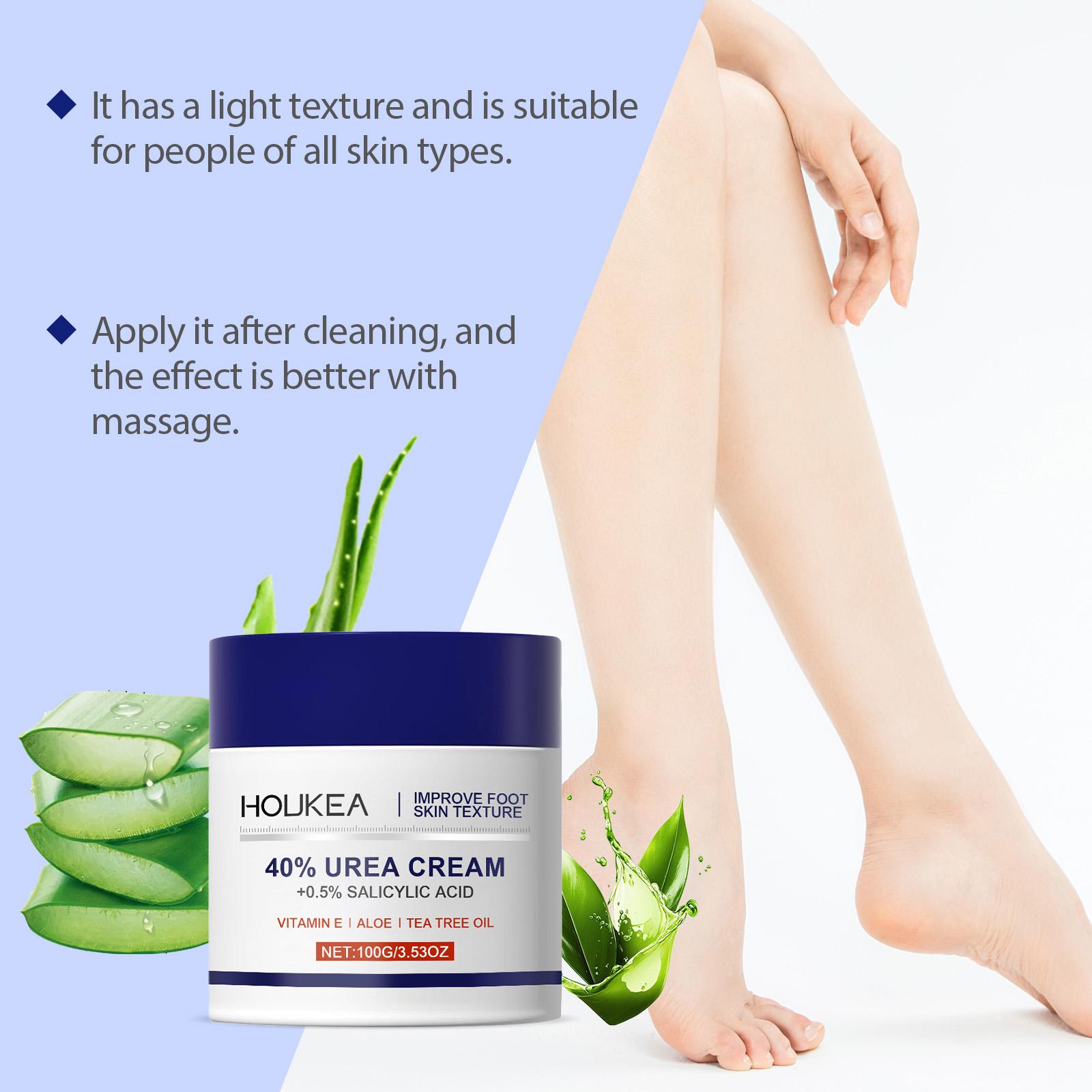 Moisturizing Protective Foot Cream HK-A07-0006-01 100g Daily Care Hydrating Nourishing for Dry Feet Urea Glycerin Mineral Oil - Moisturize