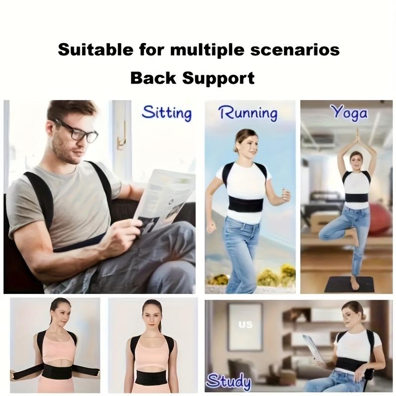 OLLAS Adjustable Back Support for Men & Women |   Upper and Lower Back Stabilization with Waist Stability, Breathable Mesh Design |   Casual Posture Corrector