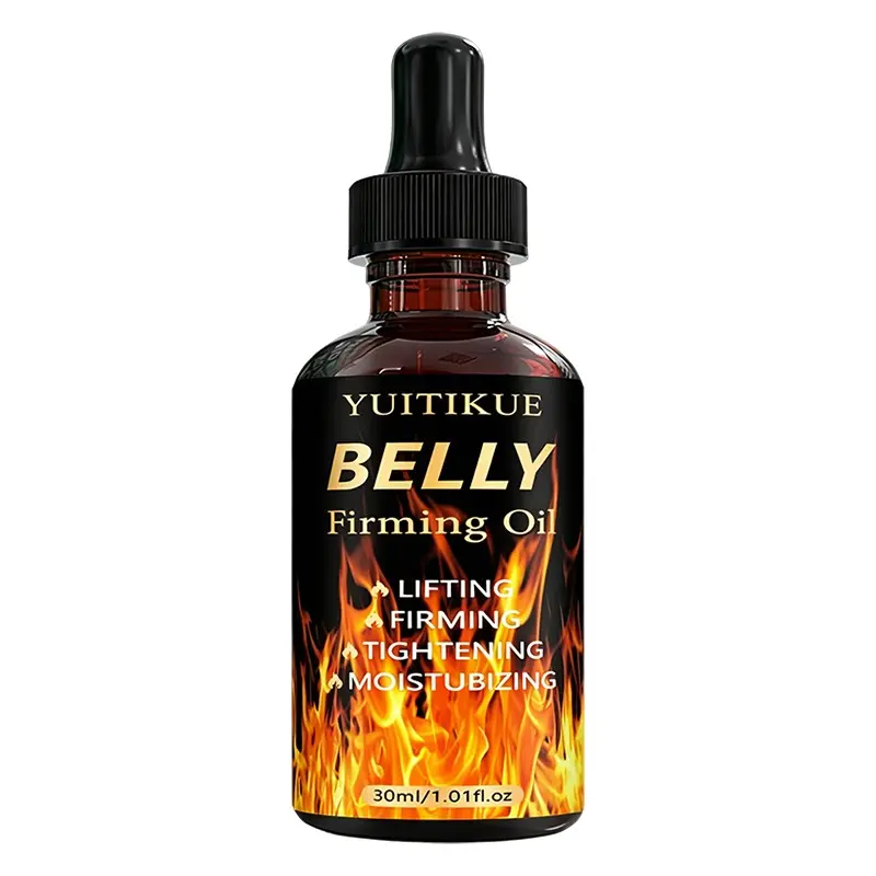 Yuitikue Abdominal Tightening Body Oil 30ML, Portable Dropper Design, Long-Lasting Moisturizing, Home Massage for Waist and Belly Slimming