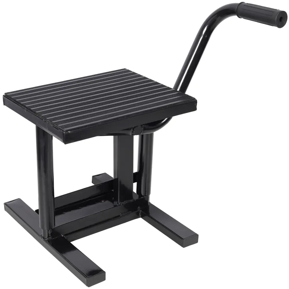 Motorcycle Dirt Bike Stand Lift Jack, Adjustable Height 11.8"-16" Heavy Duty Steel Repair Stand with 330 LBS Load Capacity, Universal Motorcycle Maintenance Lift Stand for Dirt Bikes, Off Road Motorcycles, ATV, Garage Repair & Workshop Use, Black