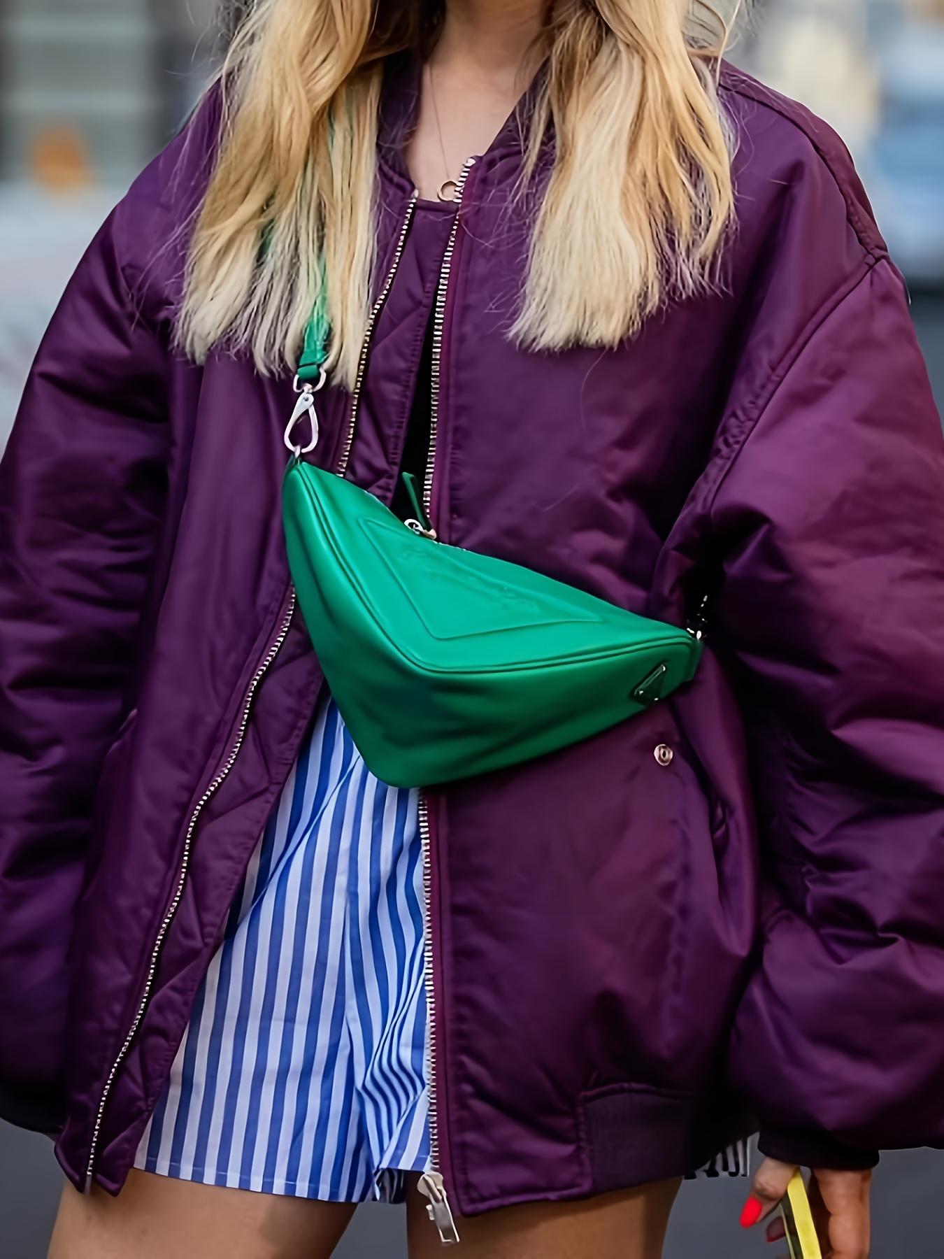 Women's Casual Loose-Fit Long Sleeve Bomber Jacket with Baseball Collar & Zipper Front - Solid Color Machine-Washable Fall Winter Versatile Outerwear, Seasonal Fashion, Nonstretch Material