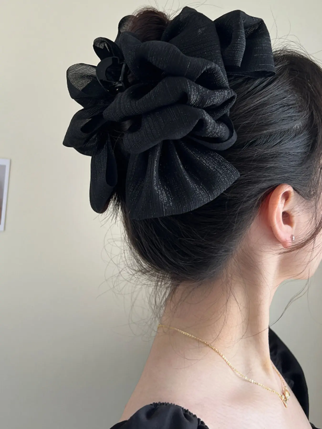 Elegant Fabric Mesh Butterfly Hair Clip, Simple Fashionable Women's Hairstyle Accessory, Perfect for All Occasions