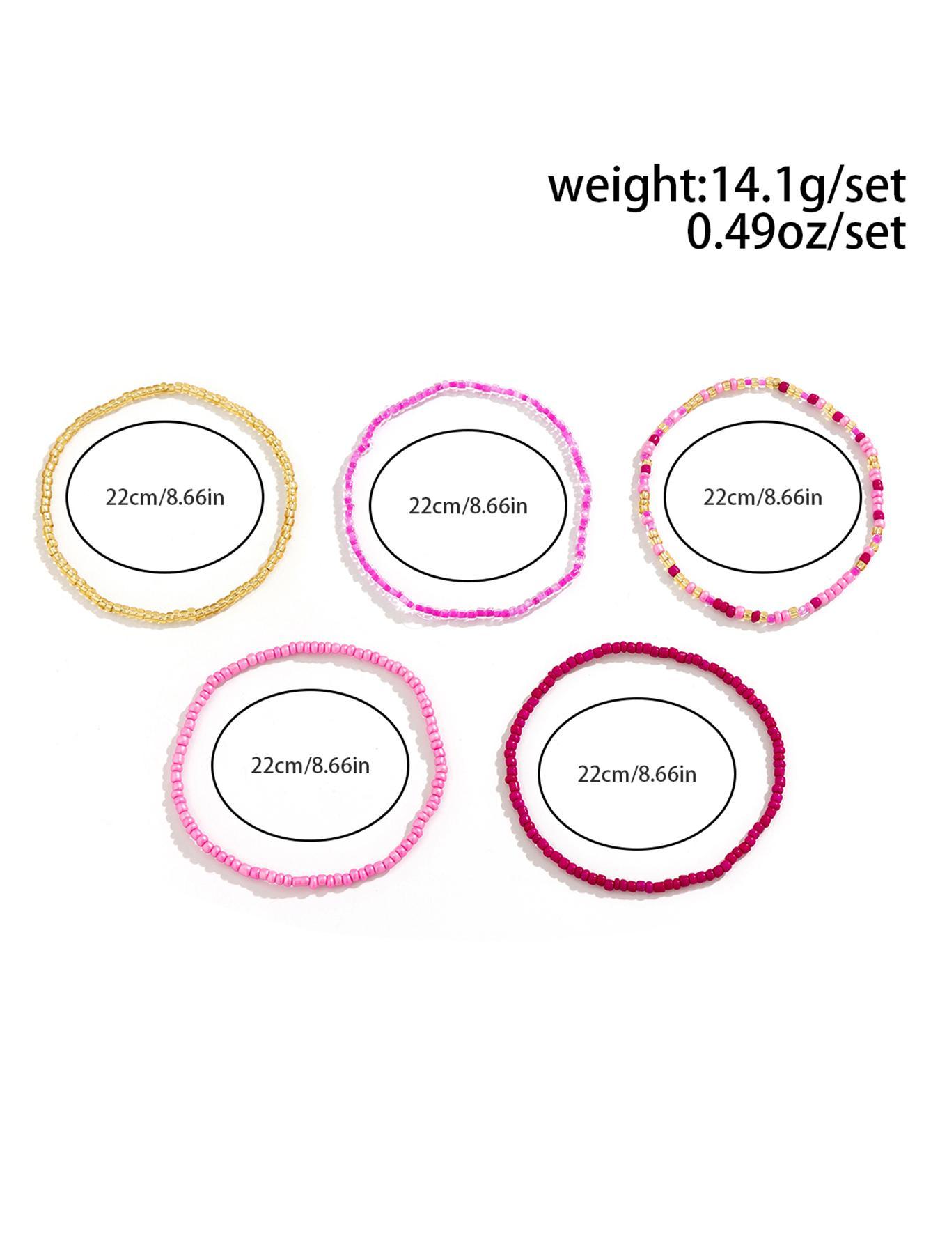 Boho Style, Boho Chic Beaded Decoration Colorful Anklet for Women & Girls, Teenage Girl Jewellery Accessories, Gifts for Girlfriend, Fashion Decoration Jewelry for Party, Daily Clothing Decor, Daily Wear