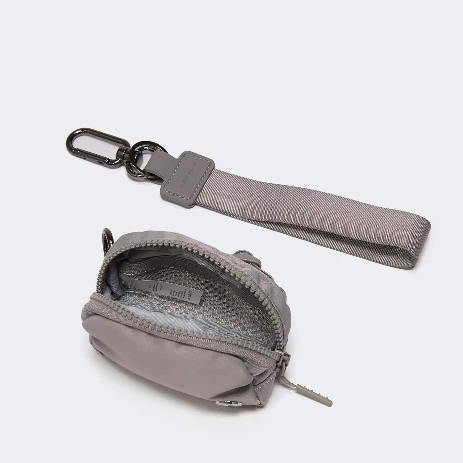 Wrist Strap & Mini RFID Blocking Wallet Combo – Stylish, Compact, and Versatile Accessory Set - Light Grey New model
