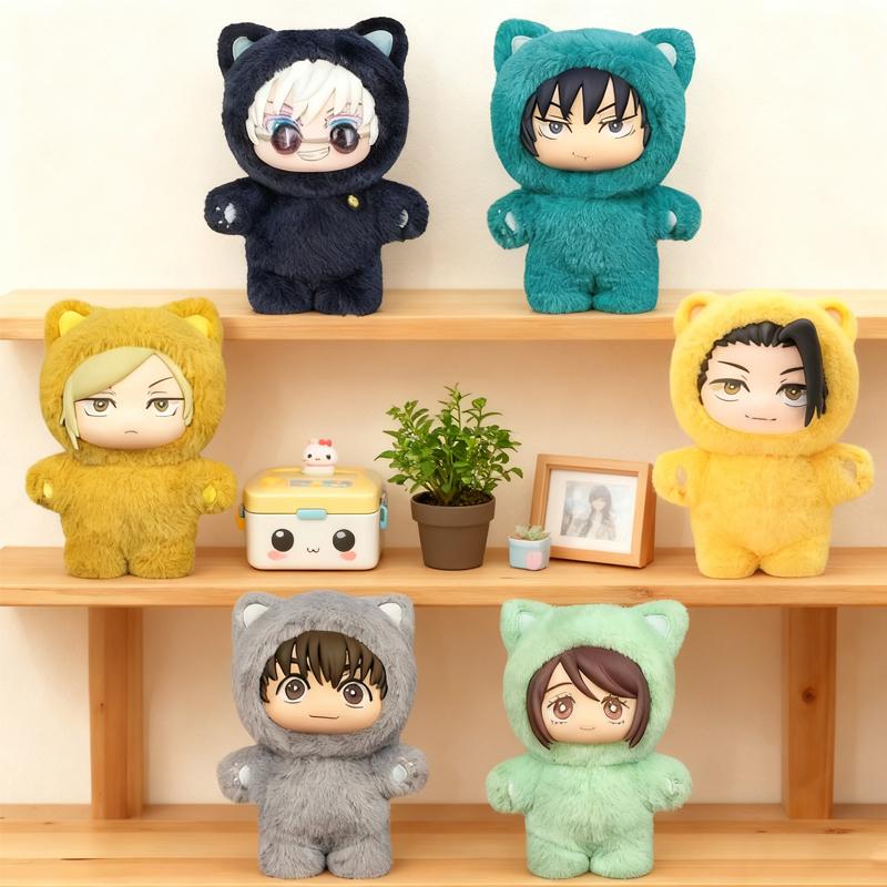 HOT In Stock Jujutsu Kaisen 2 Cat Ear Plushie Series Blind Box Mystery Box Anime Plush Doll Kawaii Toy Collect Festvial Gift**