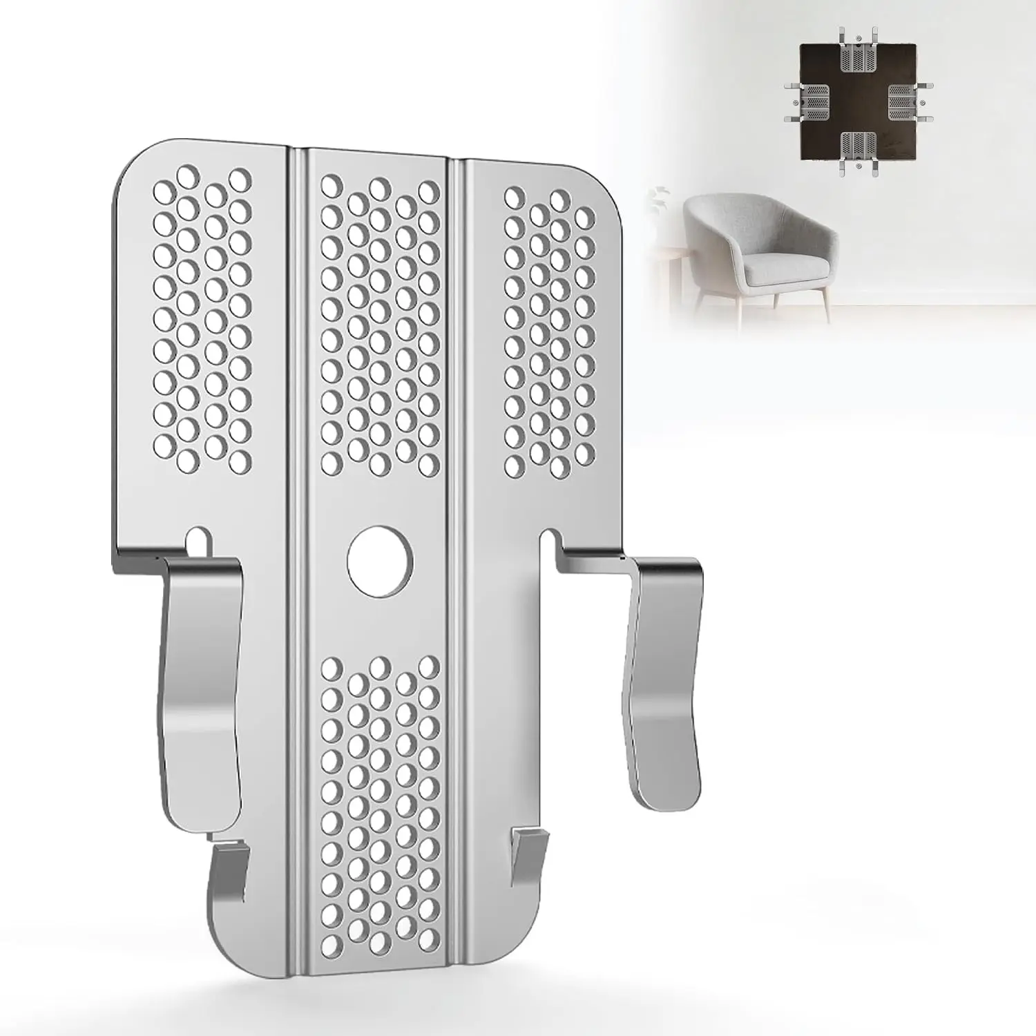 20 Pack Drywall Repair Clips Kit with 40 Screws Stainless Steel Fits 1/2" and 5/8" Panels for DIY Damaged Walls Repairing
