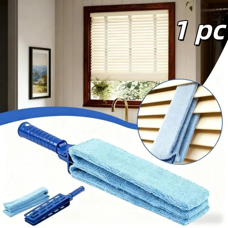 Microfiber Blind Cleaner Brush, Detachable Gap Duster for Window Blinds, Multi-Purpose Crevice Cleaning Brush, Household Dust Removal Tool, Cleaning Supply