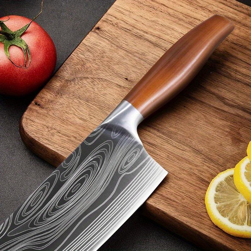 Sharp Stainless Steel Kitchen Knife Damascus-cut Knife Household Cleaver Bone Knife Melon and Fruit Knife Chef's Knife