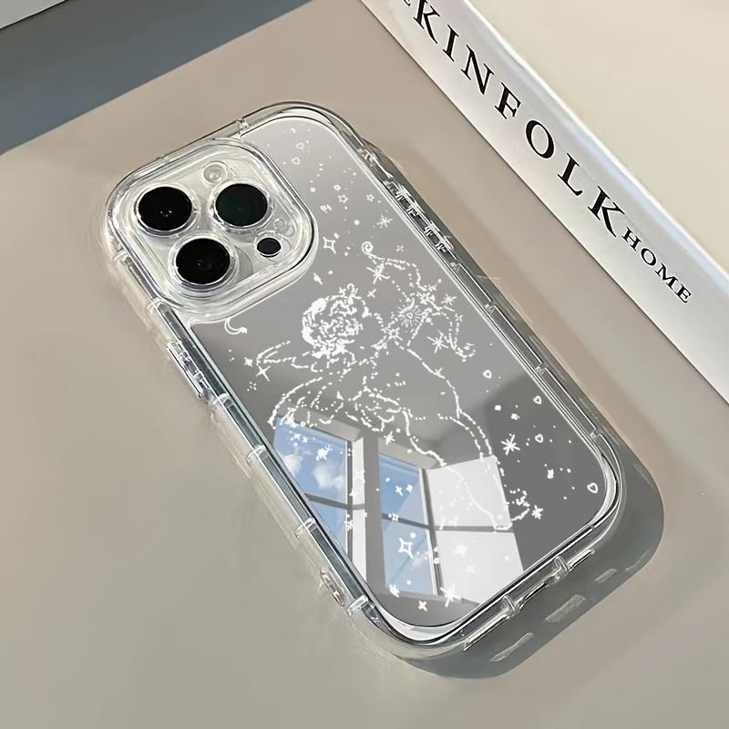 Apple phone case suitable for iPhone 17/16/11/13/15/15 Plus/15 Pro/15 Pro Max/12/14 Pro Max/XS/11 Pro Max/12 Pro/12 Pro Max/13 Pro/13 Pro Max/14 Pro/14 Plus Little Angel Cupid Sun Moon Stars Mirror