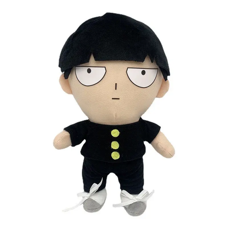 Mob Psycho 100 Pair Plush Doll Set, Shigeo Kageyama & Reigen Arataka Chibi Stuffed Toy, Anime Couple Backpack Pendant Gift For MP100 Fans