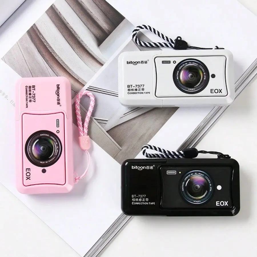 Camera Correction Tape Set, Ideal for School Supplies, Easy Error Correction, Portable, Creative, Fun, Fashionable, Perfect for Students