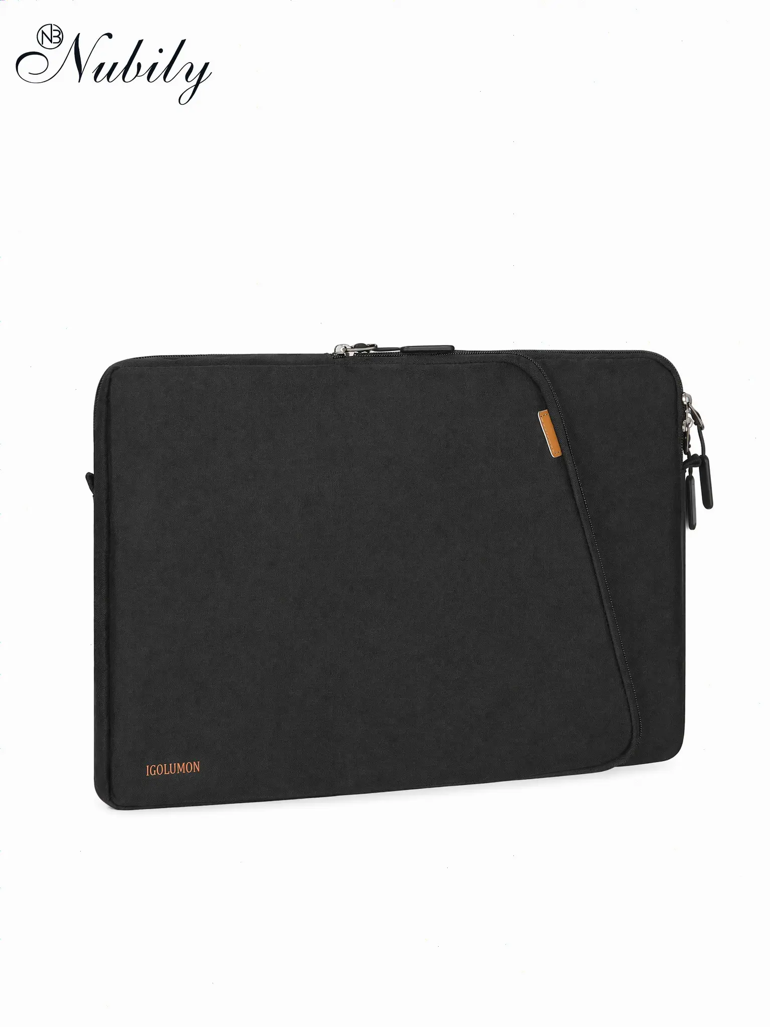 Water Resistant Laptop Sleeve Case, 13-14/15.6 Inch, Shockproof Polyester Cover, Extra Storage Pocket, for Macbook, Hp, Dell, Lenovo, Asus