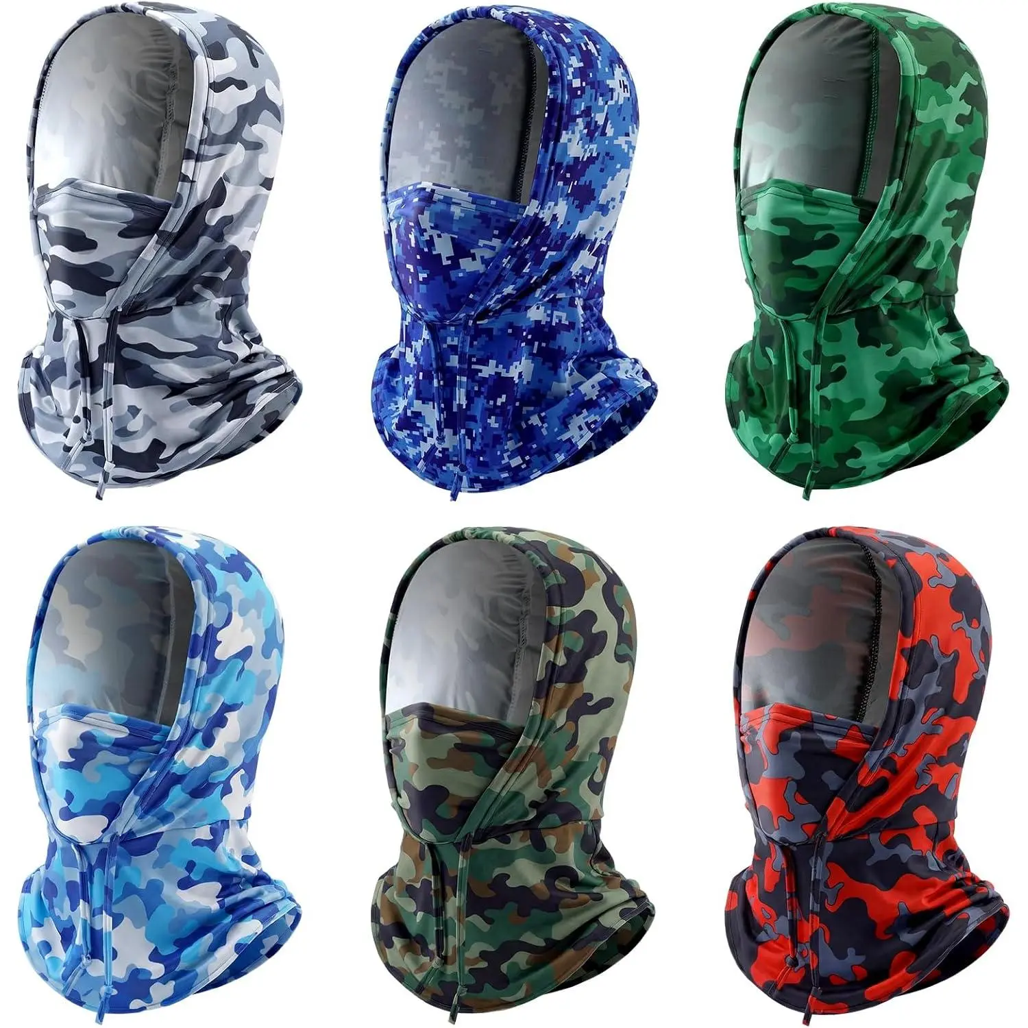 6 count Summer Balaclava UV  Mask Sun Protection Cooling  Full   Cover for Women Men Cycling Fishing