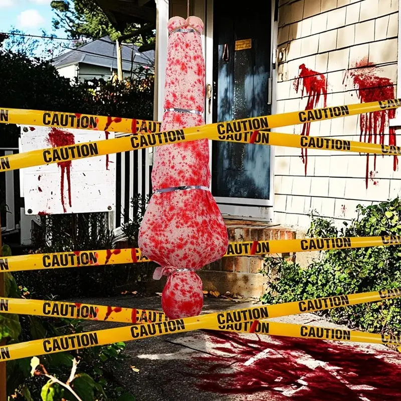 Halloween New Horror Inflatable Bleeding Corpse Prop, Ghost House Room Script Decor, Hanging Ornament, Party Decoration