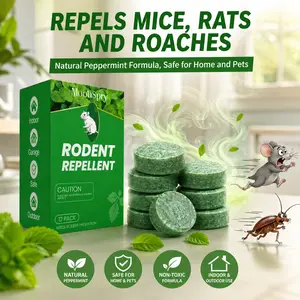 12 Pack Natural Rodent Repellent Balls –Natural Peppermint  Lemon Oil Pest Deterrent for Rats, Mice, Squirrels, Spiders, Indoor & Outdoor Protection  rat deterrent