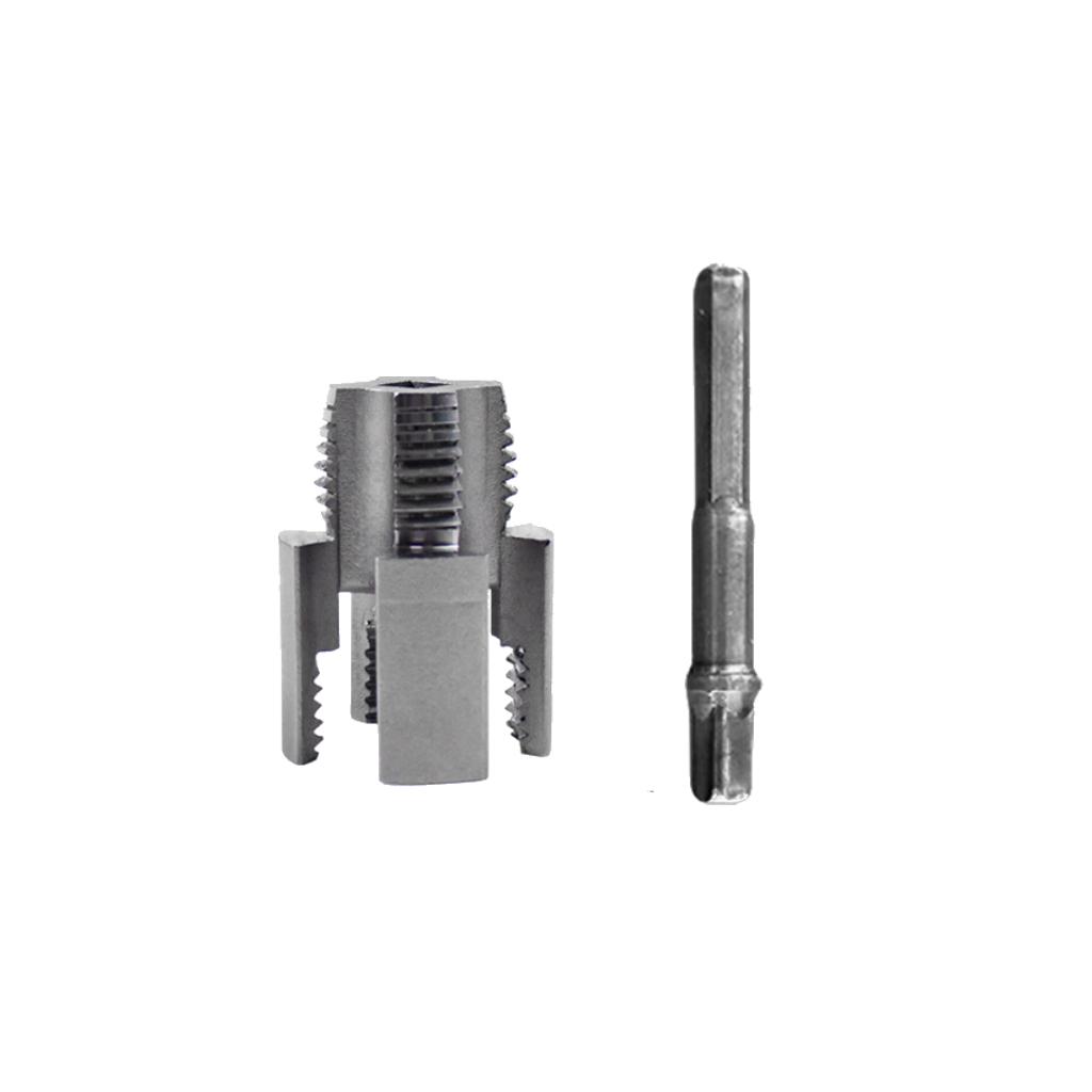 4 Inch PVC Plastic Pipe Threading Tool Set, Universal Drill Threading Device for PVC Pipes, Complete PVC Pipe Accessory Kit