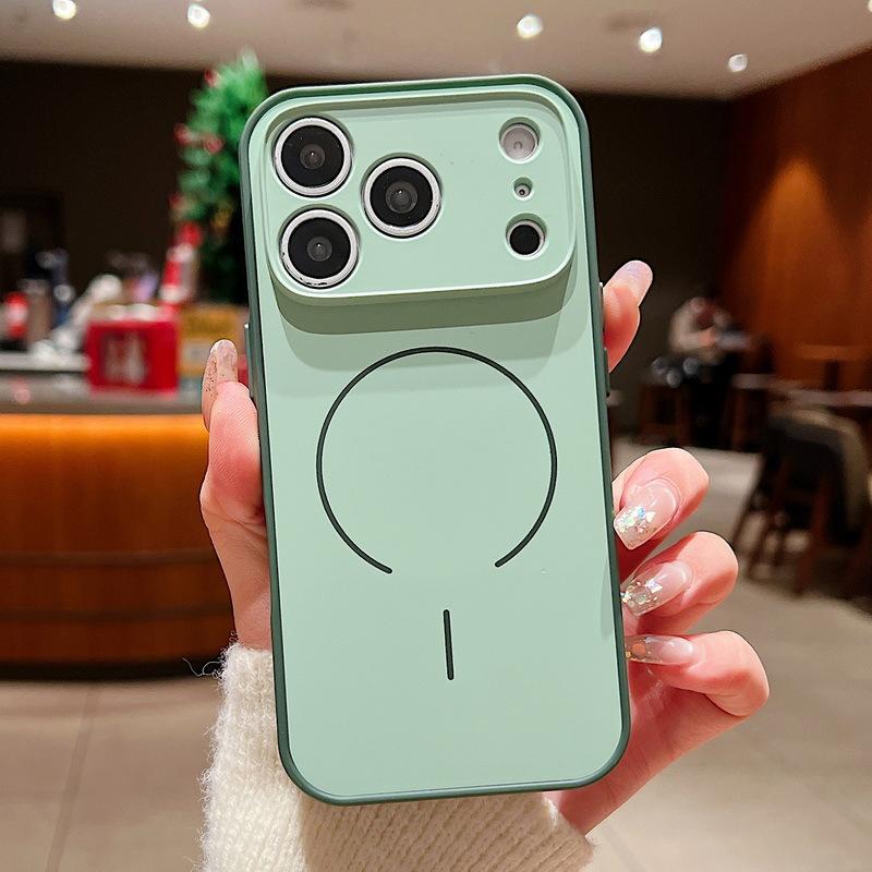 Premium Soft Touch iPhone Case with MagSafe & Camera Protector, Smooth Silicone Grip, Slim Shockproof Protection for iPhone 17 16 15 14 13 12 Pro Max Plus Air 16E 17E