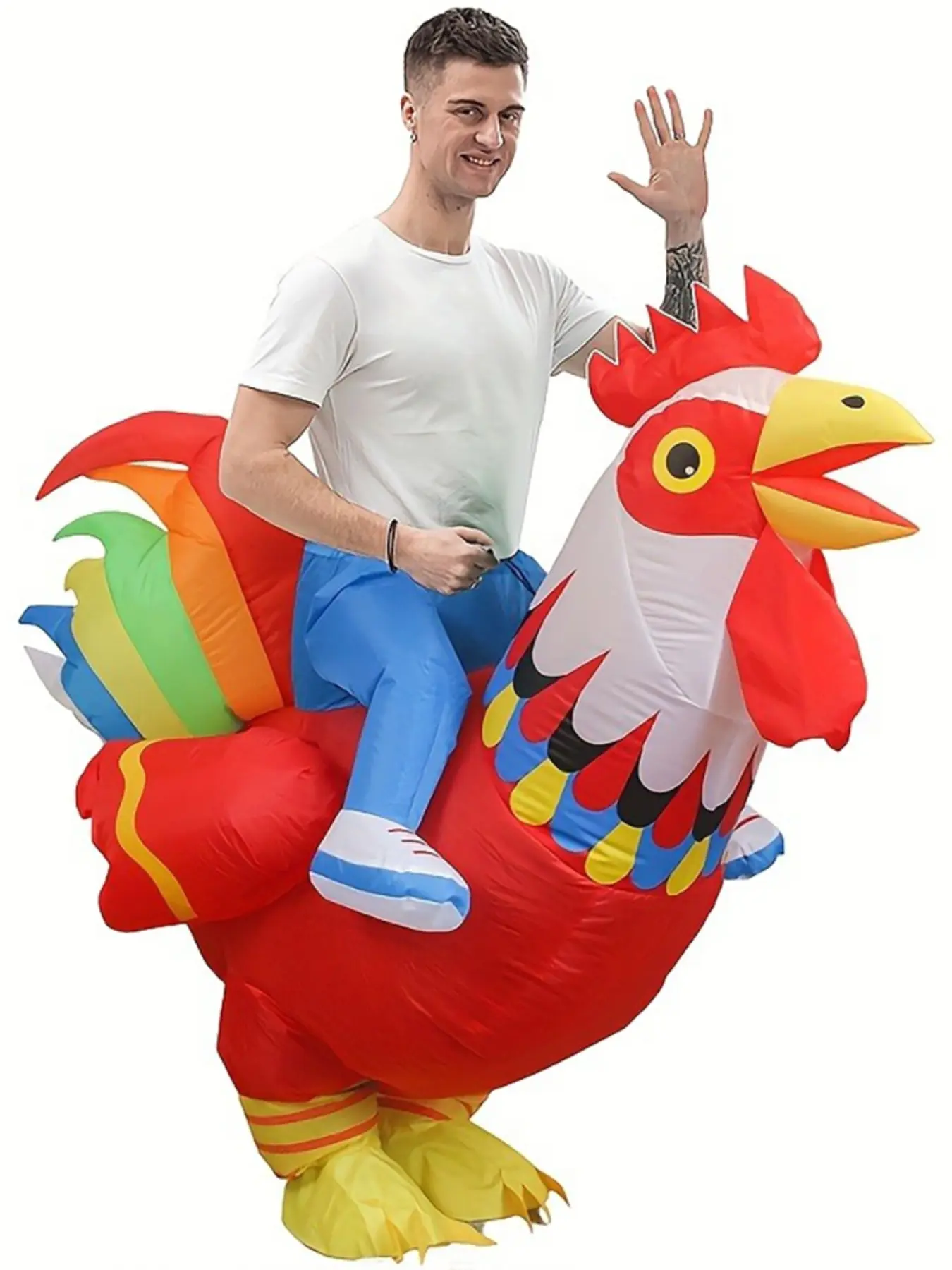 Inflatable Big Red Rooster Costume