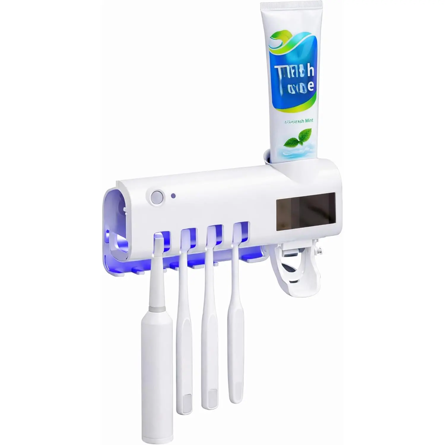 Sterilizer, Toothbrush Holder, Cleaner, and Automatic Toothpaste Dispenser
