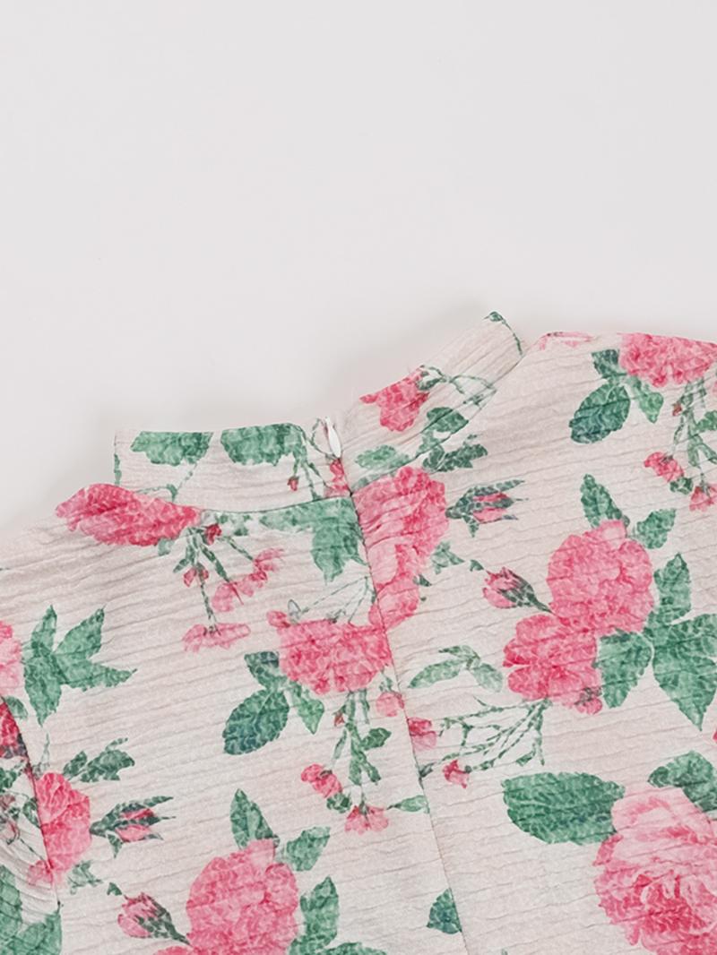 Styles by Faith Howard Women's Floral Print Ruffle Hem Bodycon Dress, Elegant Mock Neck Long Sleeve Gown for Party Holiday Wedding Guest, Ladies Fall & Winter Clothes, Elegant Dresses