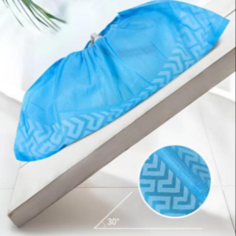 50pcs Non-Woven Shoe Covers, Breathable and Slip-Resistant, Waterproof and Dustproof, Durable Adult Size for Home Visits and Outdoor Use