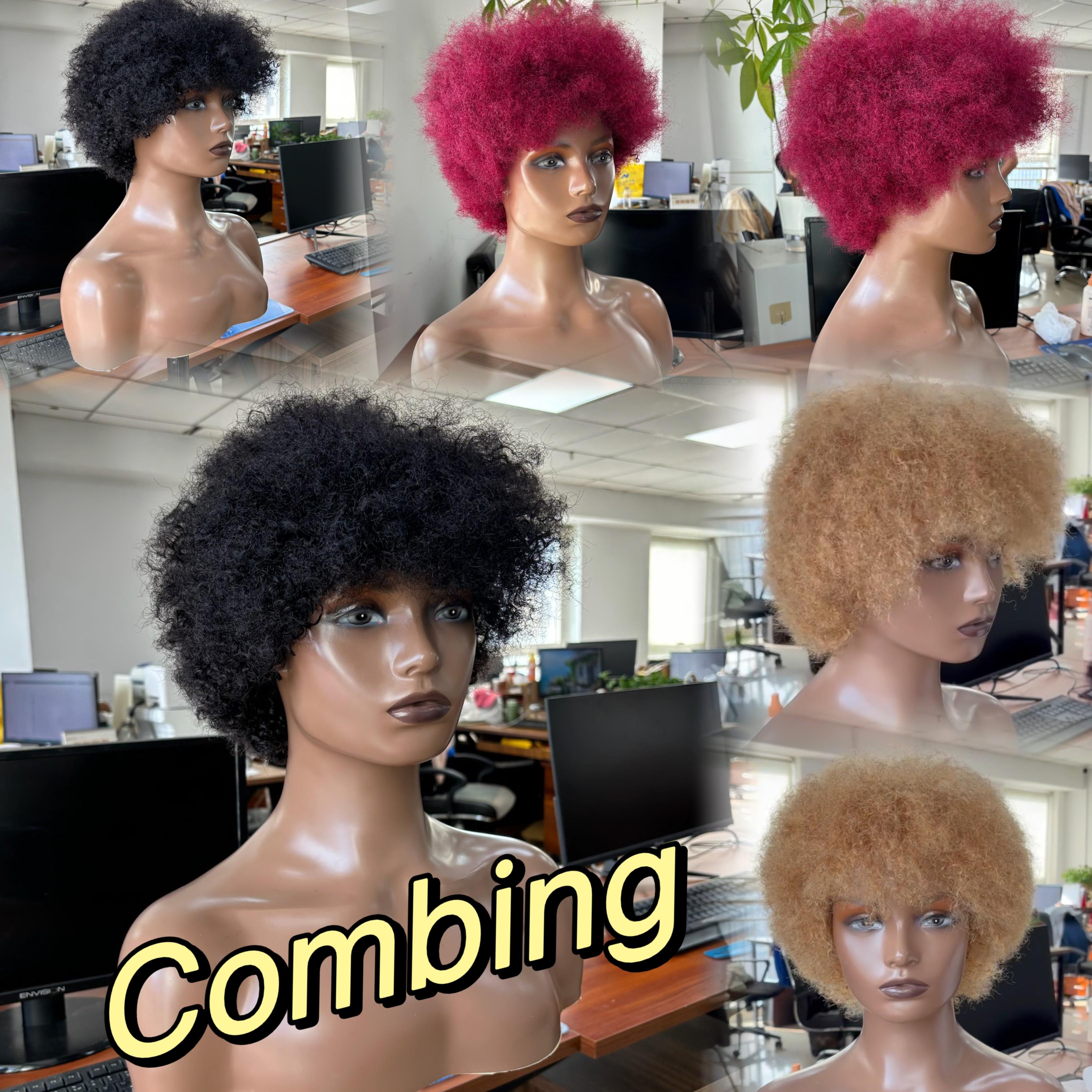 Glueless Wigs Human Hair Wigs Short Afro Kinky Curly Burgundy Color Wig For Women Human Hair Wigs 99j Color 180% Density Pixie Curl Afro Wig Afro Kinky Curly Wigs Onetide Hair Glueless Wigs Human Hair Wigs Short Afro Kinky Curly Burgundy Color Wig For Women Human Hair Wigs 99j Color 180% Density Pixie Curl Afro Wig Afro Kinky Curly Wigs Onetide Hair