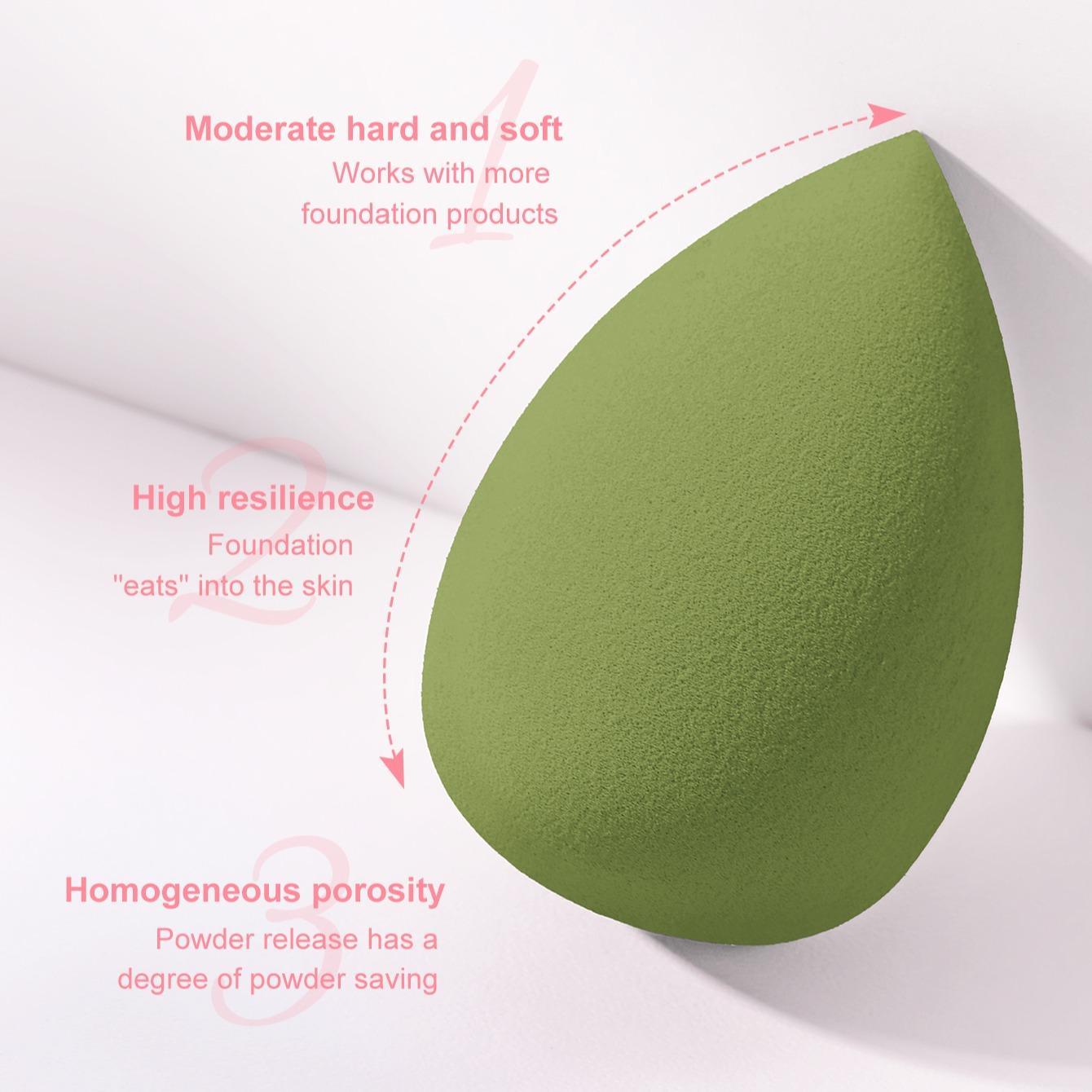 15pcs/set Makeup Sponge & Powder Puff Set, Makeup Sponge Set, Including 5pcs Powder Puff & 5pcs Mini Beauty Egg & 5pcs Beauty Egg, Cosmetic Accessory