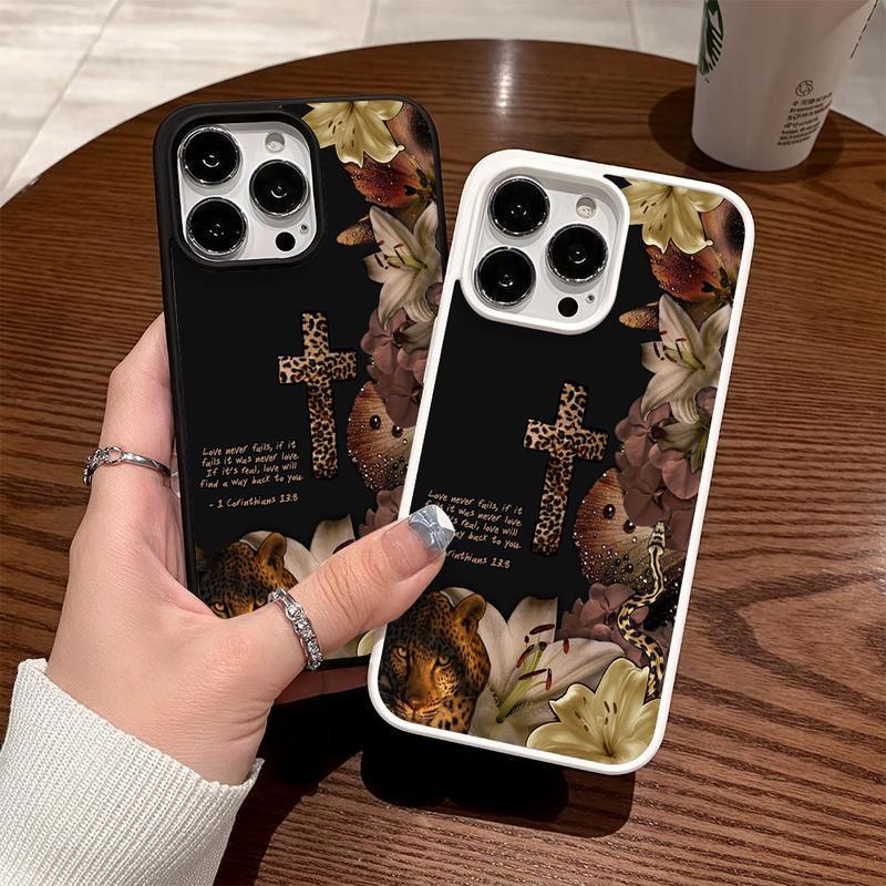 Leopard cross Pattern Premium Magnetic Phone Case for iPhone11/12/13/14/15/16/17 promax Air y2k cased MagSafe Ready, Anti-Fall Design |     Perfect for Everyday Use Cellphone Screen Protector Cover