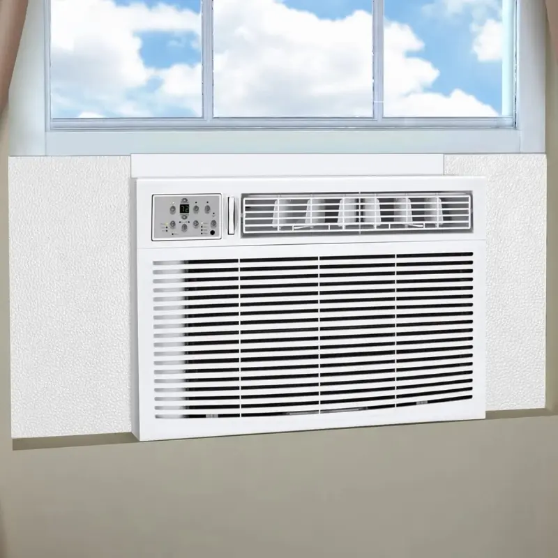 Window Air Conditioner Foam Insulation Panel 17 Inch, Good Sealing AC Side Panels Window Insulation Kit, All Season Protection, Pack of 2