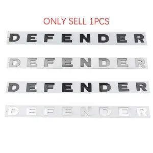 Old DEFENDER hood emblem mark，Land Rover Defender Discovery Hood Sticker, Front Letter Emblem, Rear Door Badge, Vintage Model, Car Accessories, Easy Application