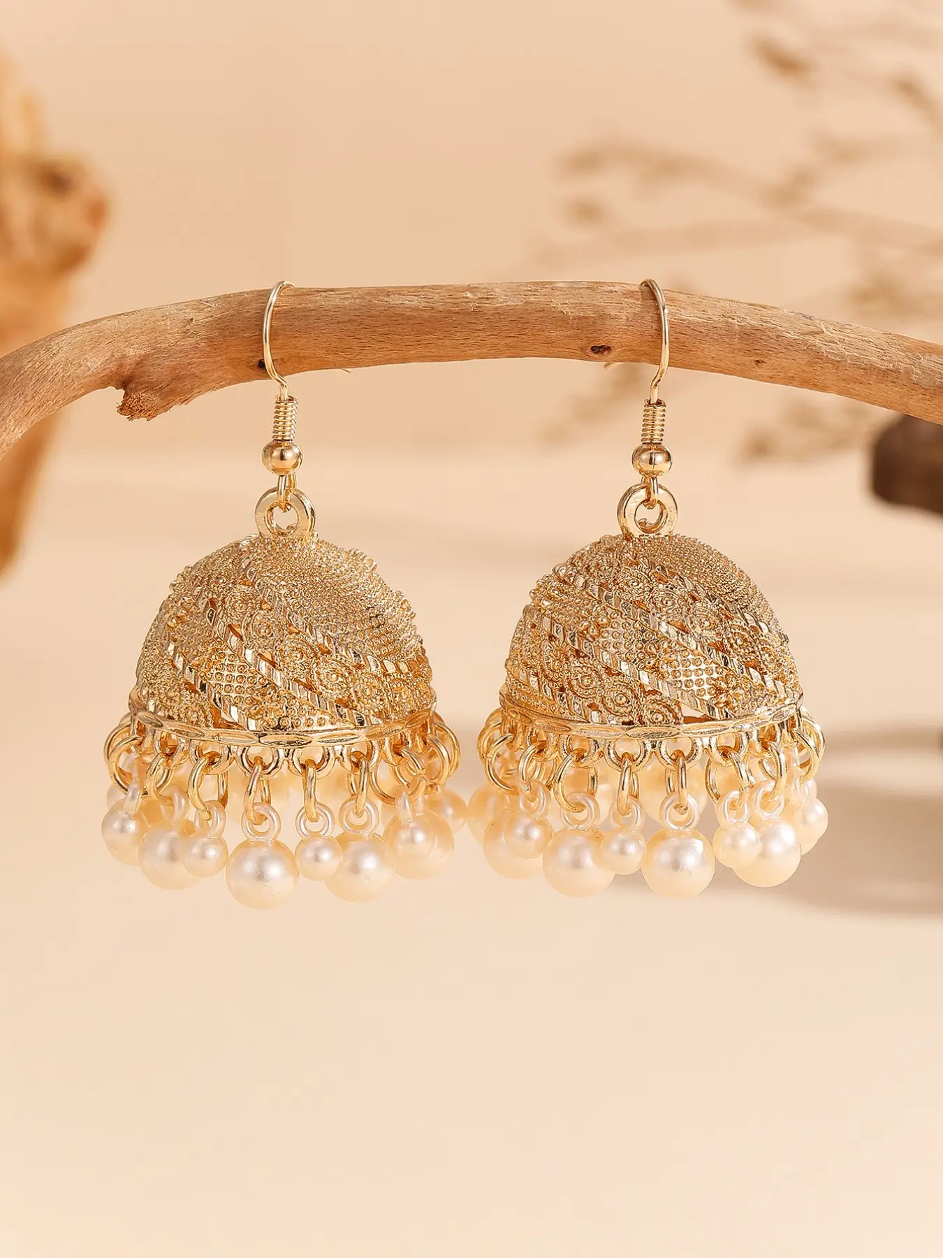 Fashion Jhumka Drop Earrings, Elegant Fringe Design, Alloy Material, Perfect for Daily Wear, Parties, Weddings, Jewelry Gift