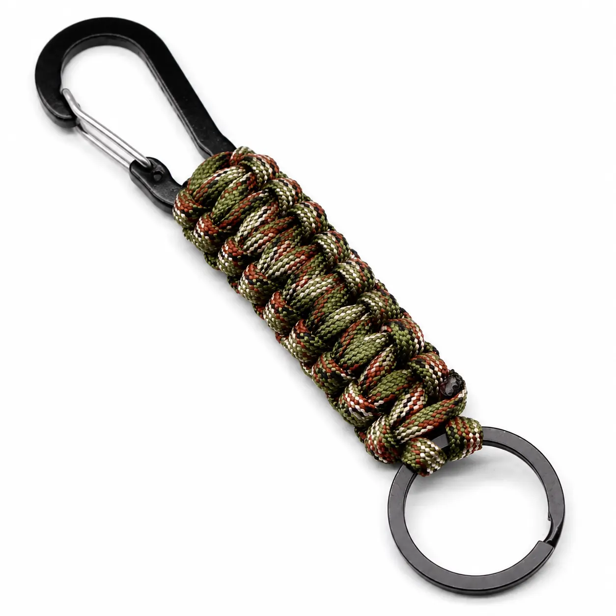 Heavy-Duty Paracord Keychain for Outdoor Survival and Hiking – Braided 550lb Tactical Cord with Secure Metal Ring, Compact Lightweight Design Ideal for Backpackers, Campers, and Emergency Preparedness Enthusiasts