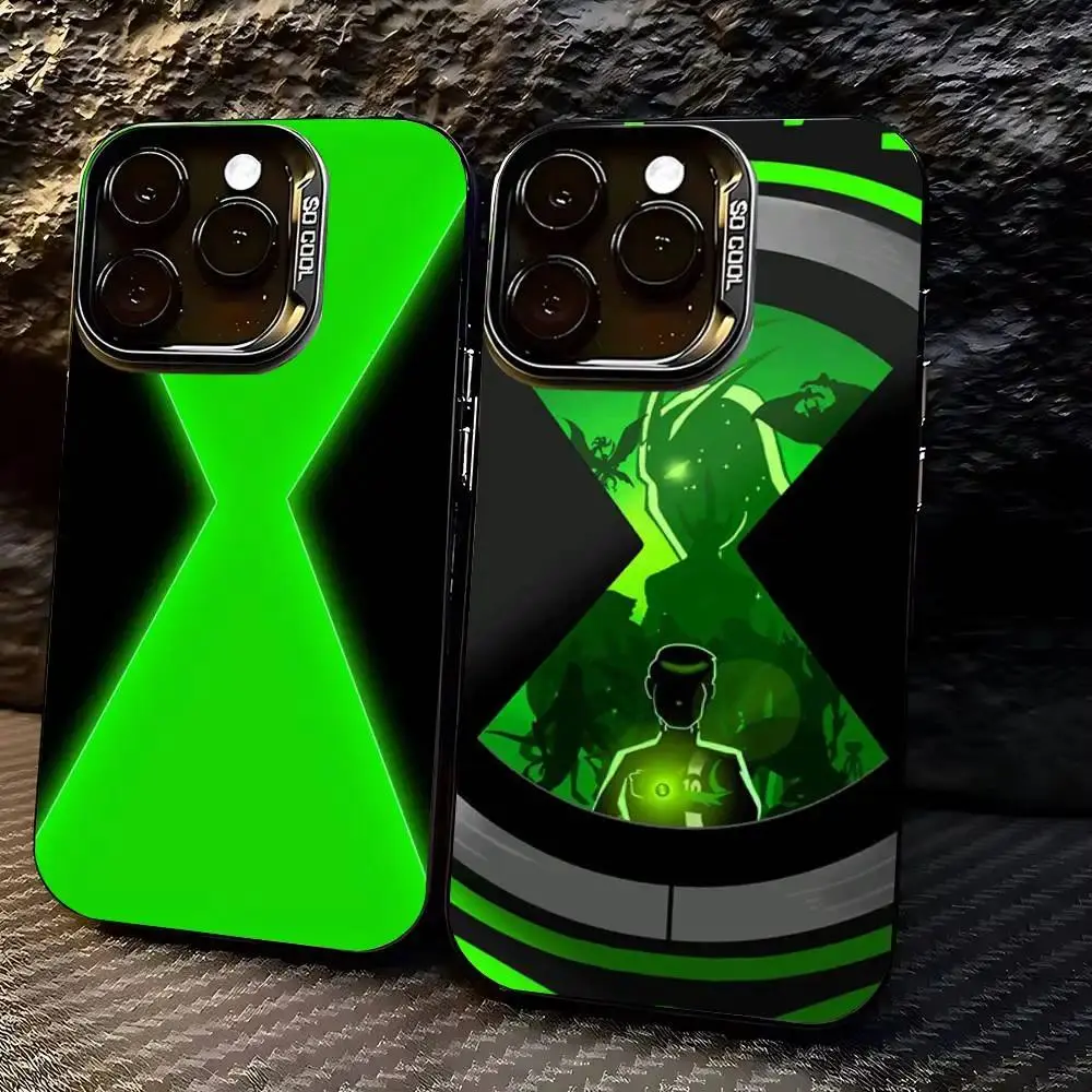 Ben 10 Omnitrix Watch Smartphone Case, Soft Black Shockproof Protective Casing for Handheld Cellphone Devices, Compatible with iPhone 11-17 Pro Max/Plus & Samsung Galaxy S23-S25