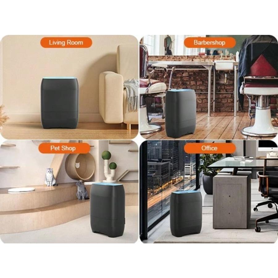 Touchless Automatic Vacuum Dustpan, Bagged Canister Vacuum With 5-Pack Disposable Dustbags, IR Sensor, LED Alerts, Handheld Accessories For Floors/Corners/Salons