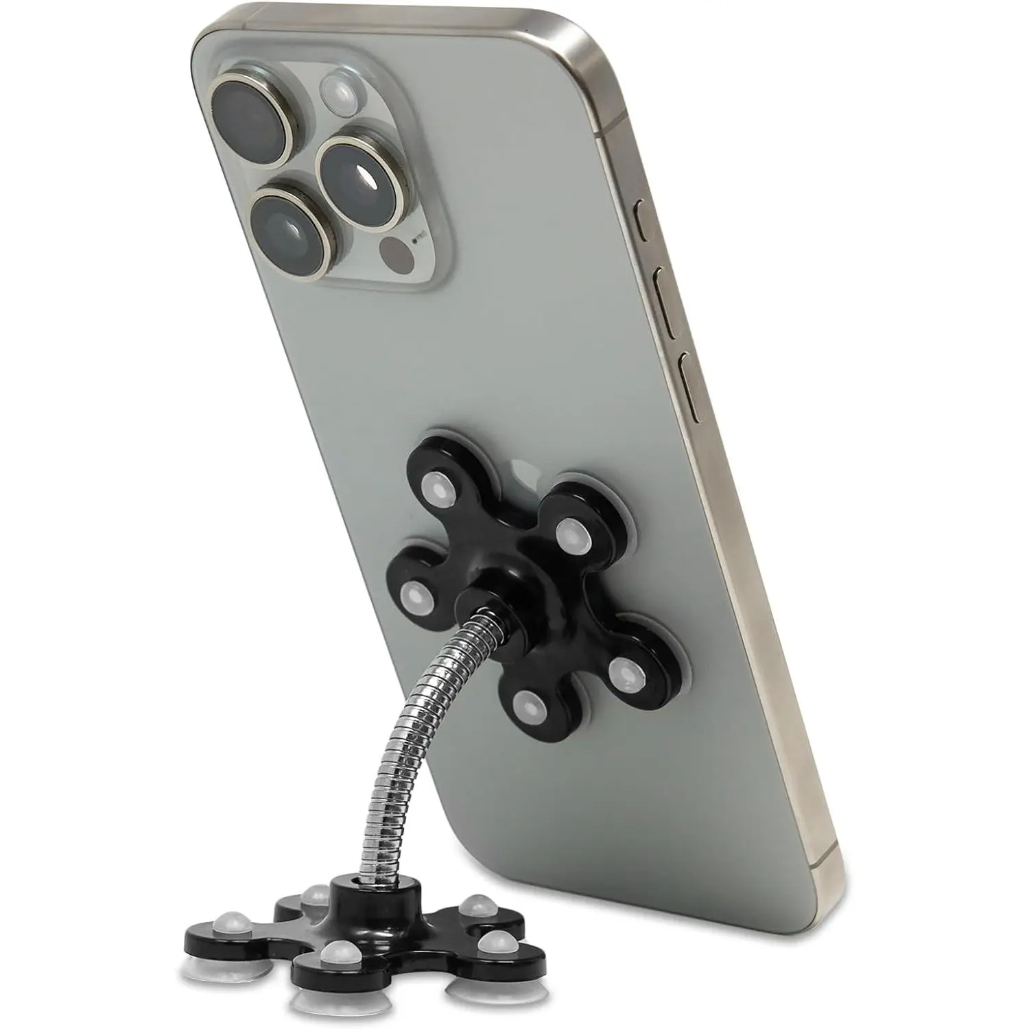 Flexible Gooseneck Phone Holder – Adjustable Clamp Mount for Desk, Bed, or  |  Clip- Cell Phone Stand for Video Recording, Streaming & Hands-Free Use
